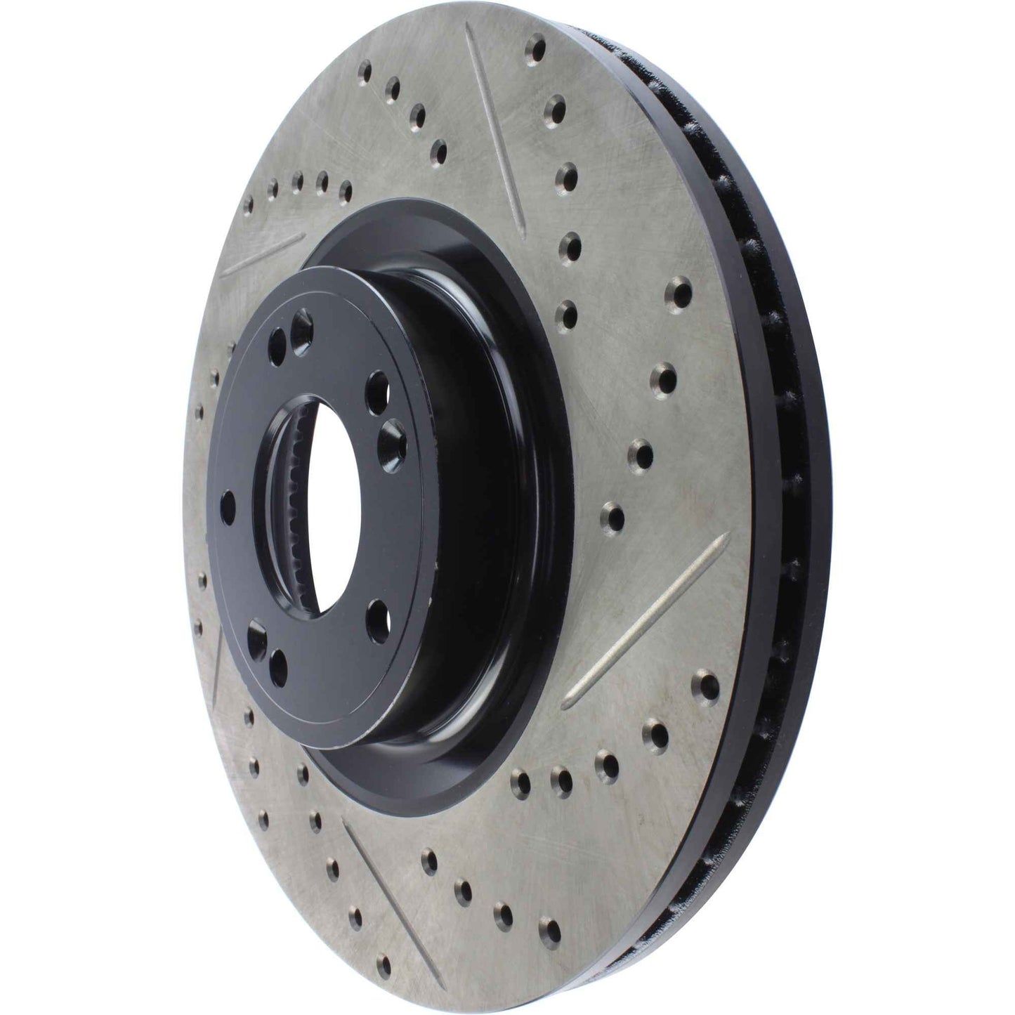 StopTech Sport Drilled/Slotted Brake Rotor; Front Left