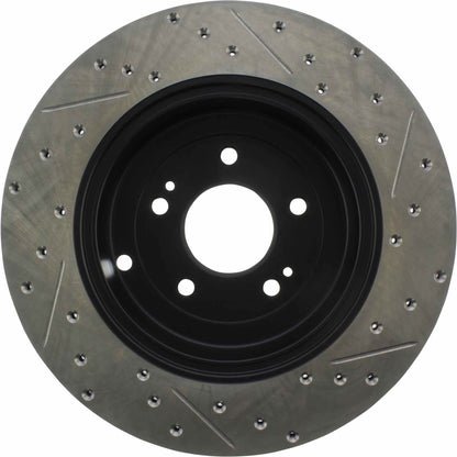 StopTech Sport Cryo Drilled/Slotted Brake Rotor; Rear Right