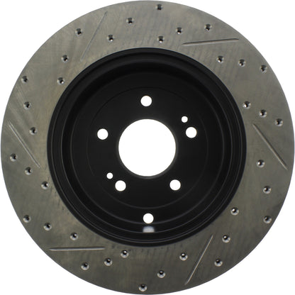 StopTech 10 Hyundai Genesis Coupe w/ Factory Brembo Slotted & Drilled Left Rear Rotor 127.51035L