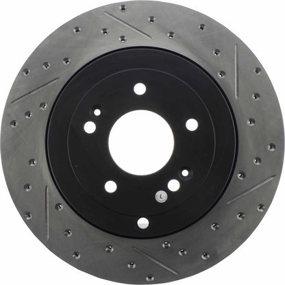 StopTech 10 Hyundai Genesis Coupe w/ Factory Brembo Slotted & Drilled Left Rear Rotor 127.51035L
