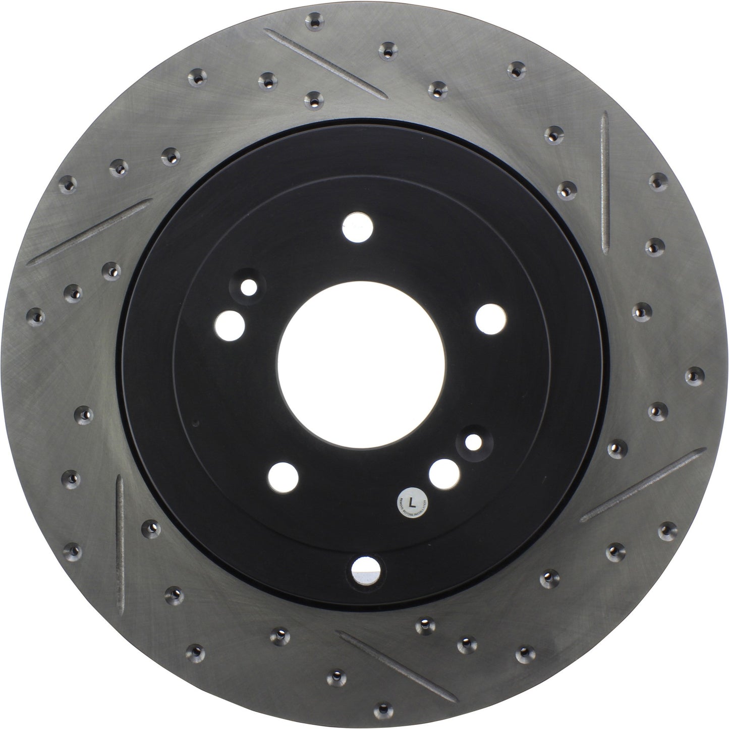 StopTech 10 Hyundai Genesis Coupe w/ Factory Brembo Slotted & Drilled Left Rear Rotor 127.51035L