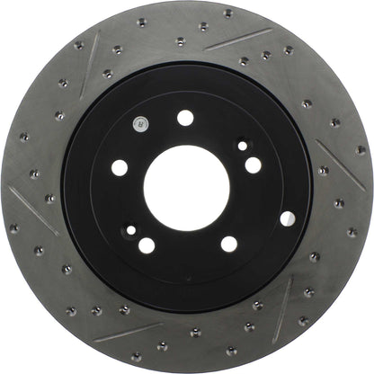 StopTech 10 Hyundai Genesis Coupe w/ Factory Brembo Slotted & Drilled Right Rear Rotor 127.51035R