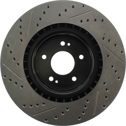 StopTech 10 Hyundai Genesis Coupe w/ Factory Brembo Slotted & Drilled Left Front Rotor 127.51036L