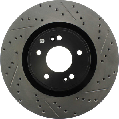 StopTech 10 Hyundai Genesis Coupe w/ Factory Brembo Slotted & Drilled Left Front Rotor 127.51036L