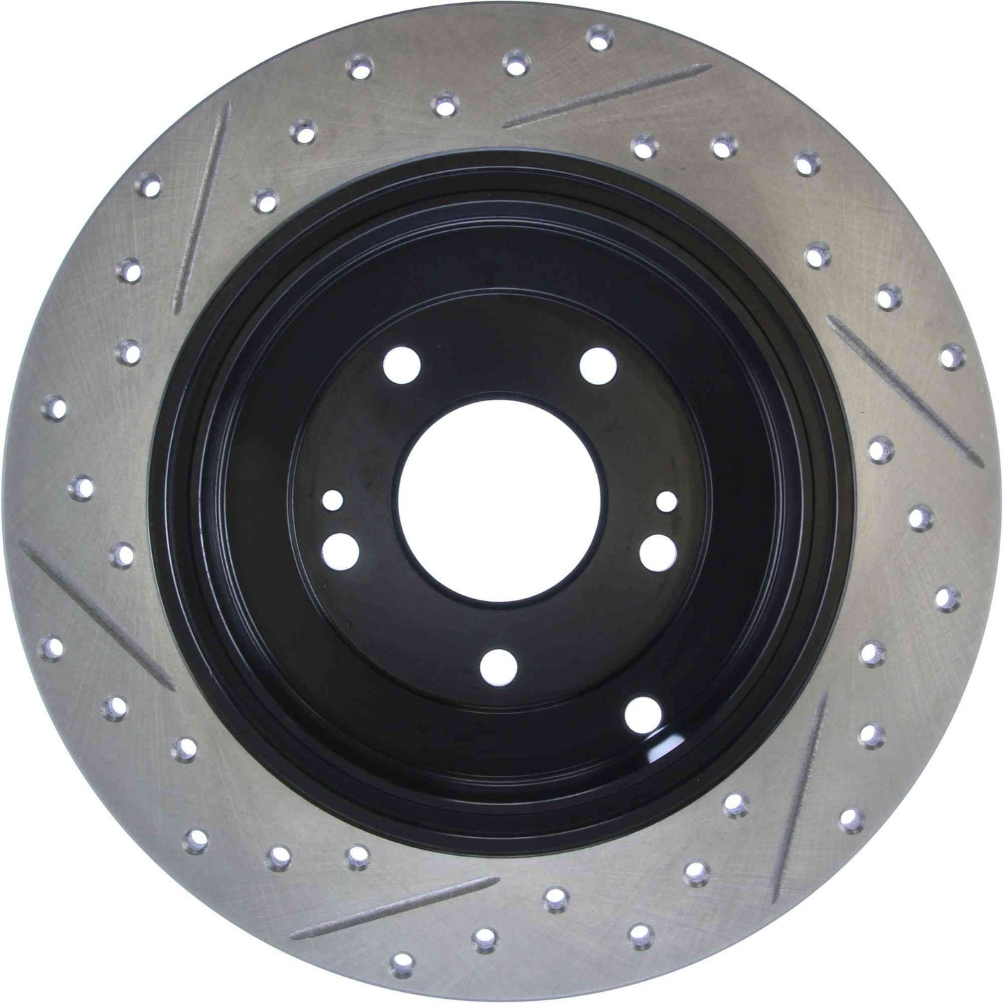 StopTech Sport Drilled/Slotted Brake Rotor; Rear Left