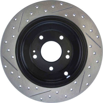 StopTech Sport Drilled/Slotted Brake Rotor; Rear Left