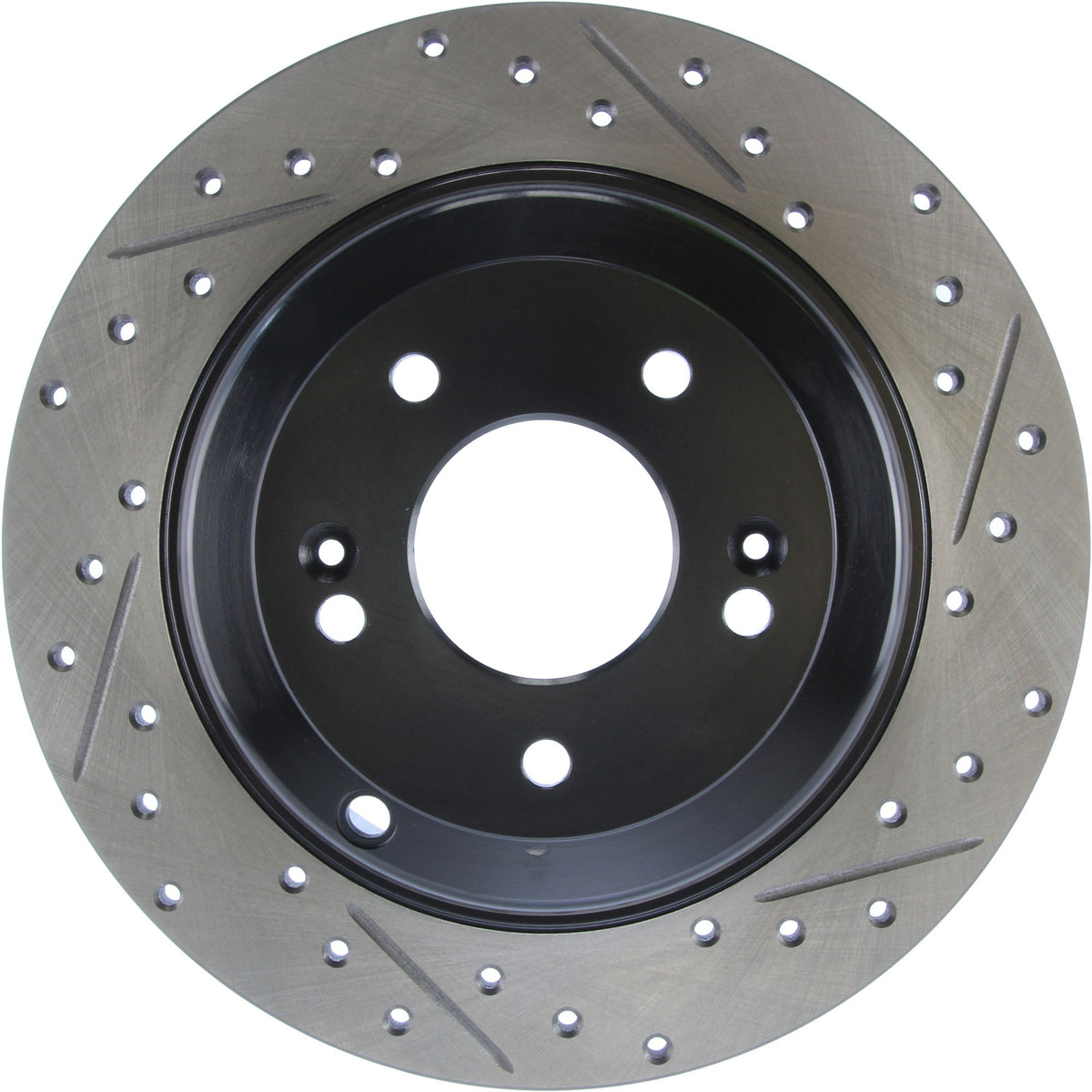 StopTech Sport Drilled/Slotted Brake Rotor; Rear Left