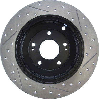 StopTech Sport Drilled/Slotted Brake Rotor; Rear Right