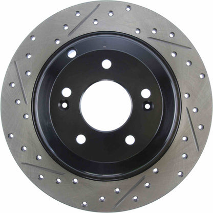 StopTech Sport Drilled/Slotted Brake Rotor; Rear Right