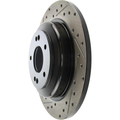 StopTech Sport Drilled/Slotted Brake Rotor; Rear Right