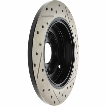 StopTech Sport Drilled/Slotted Brake Rotor; Rear Right
