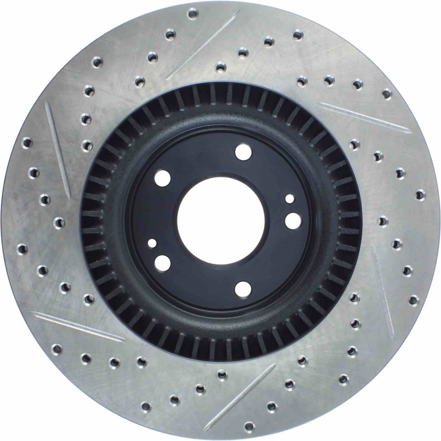 StopTech Sport Drilled/Slotted Brake Rotor; Front Left
