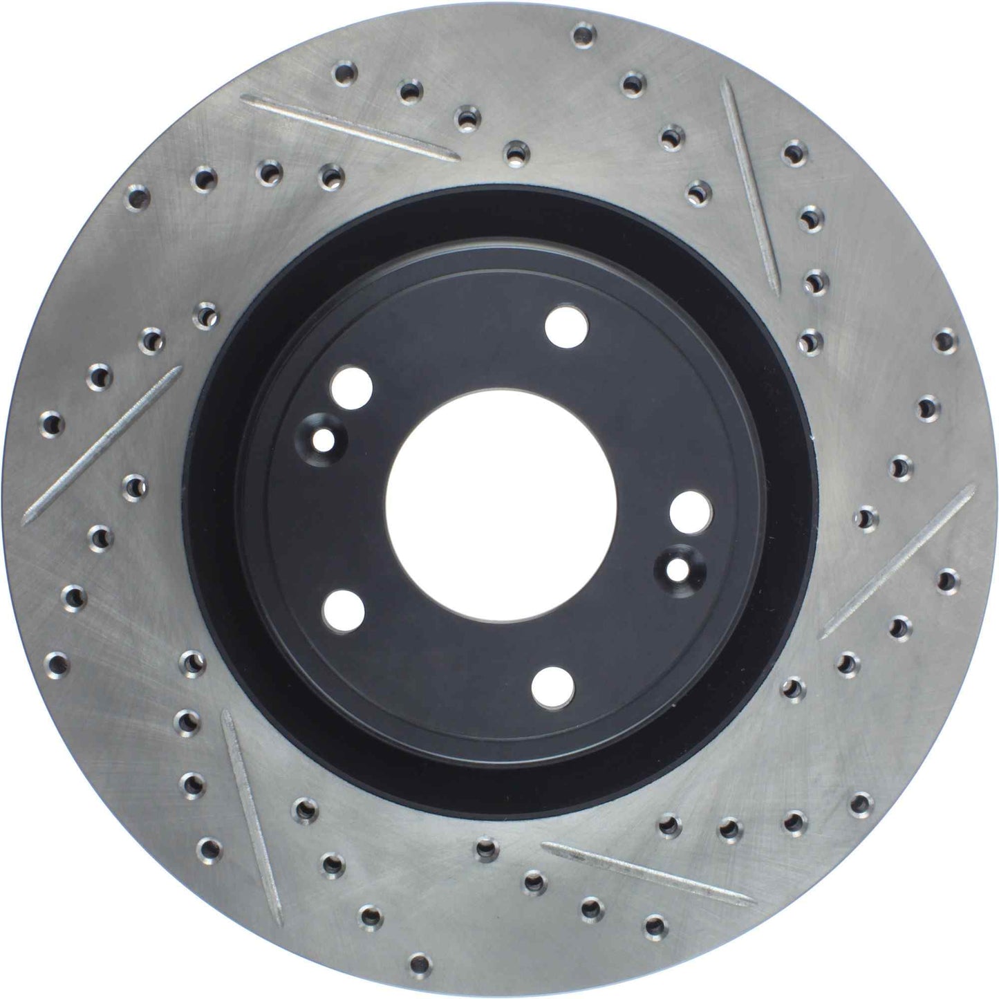 StopTech Sport Drilled/Slotted Brake Rotor; Front Left