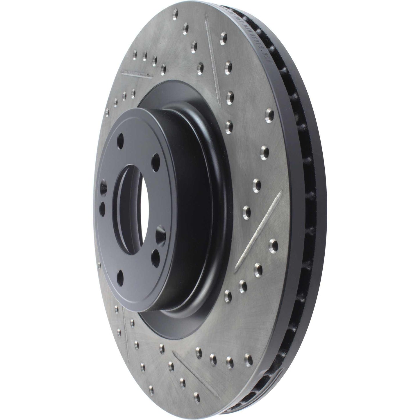 StopTech Sport Drilled/Slotted Brake Rotor; Front Left