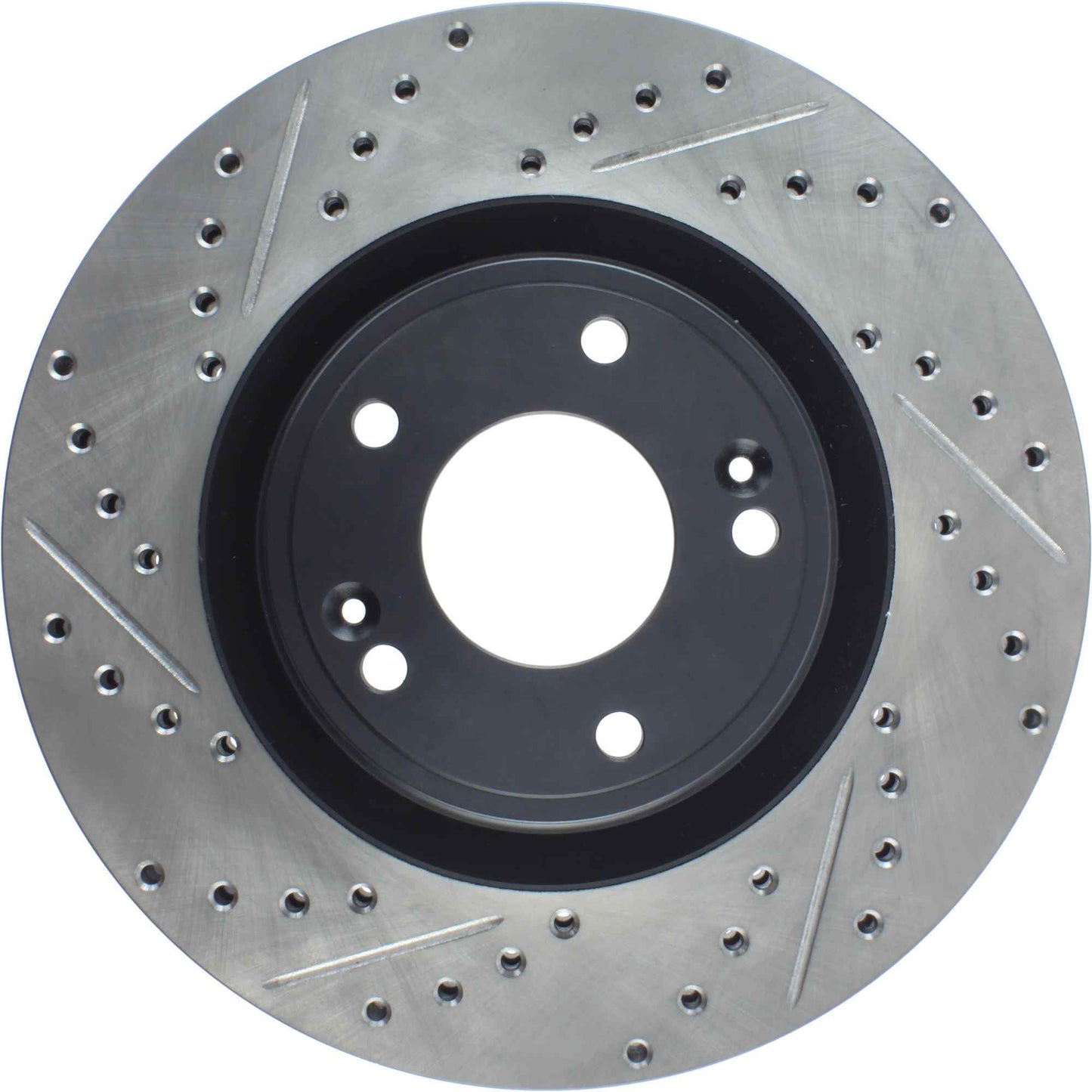 StopTech Sport Drilled/Slotted Brake Rotor; Front Right