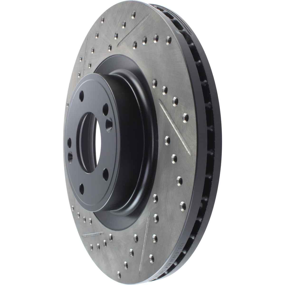 StopTech Sport Drilled/Slotted Brake Rotor; Front Right