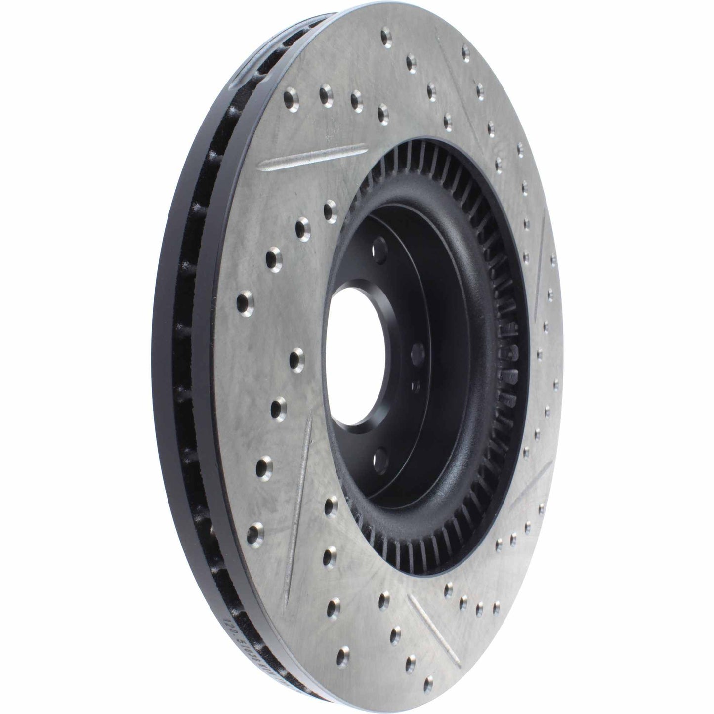StopTech Sport Drilled/Slotted Brake Rotor; Front Right