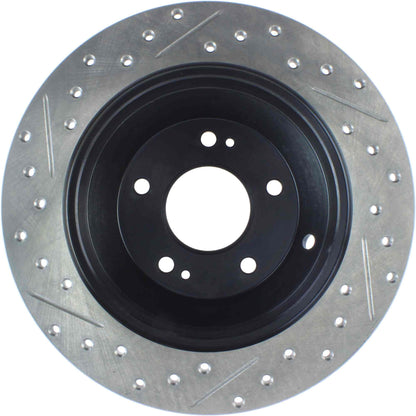 StopTech Sport Drilled/Slotted Brake Rotor; Rear Left