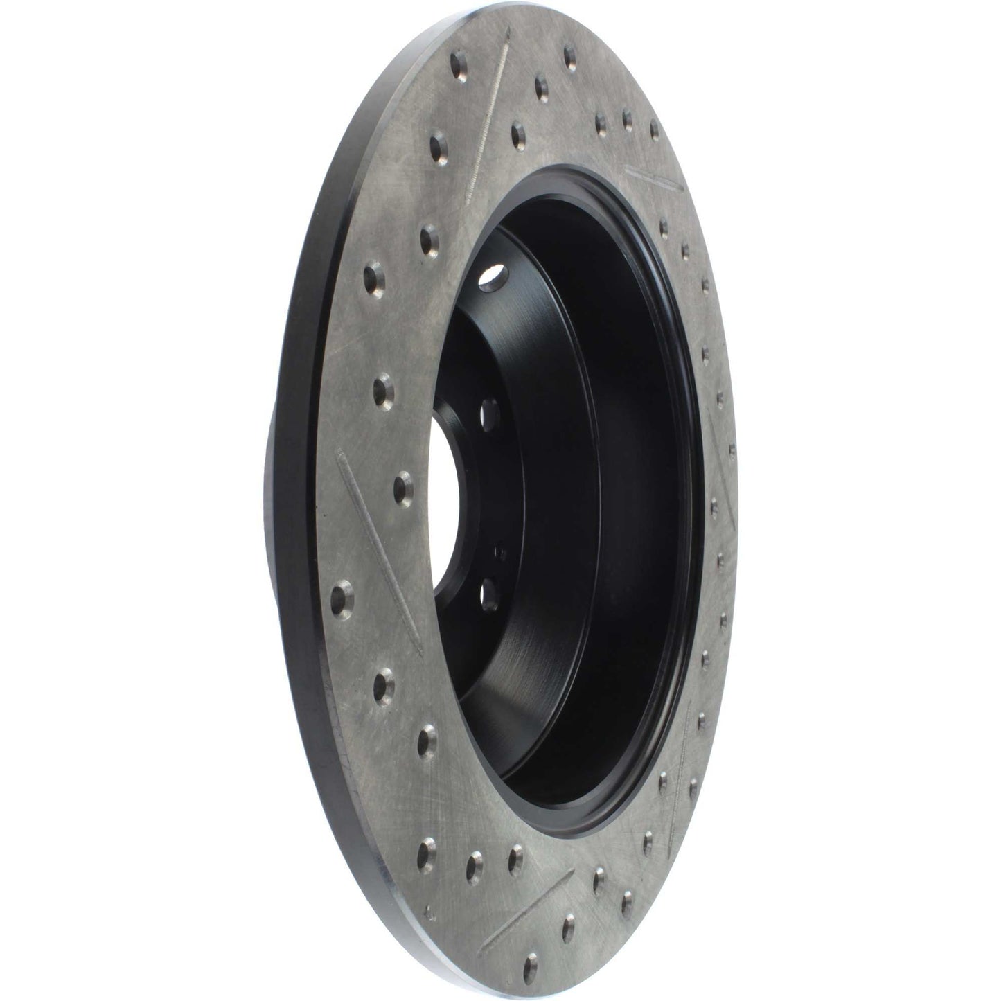 StopTech Sport Drilled/Slotted Brake Rotor; Rear Left