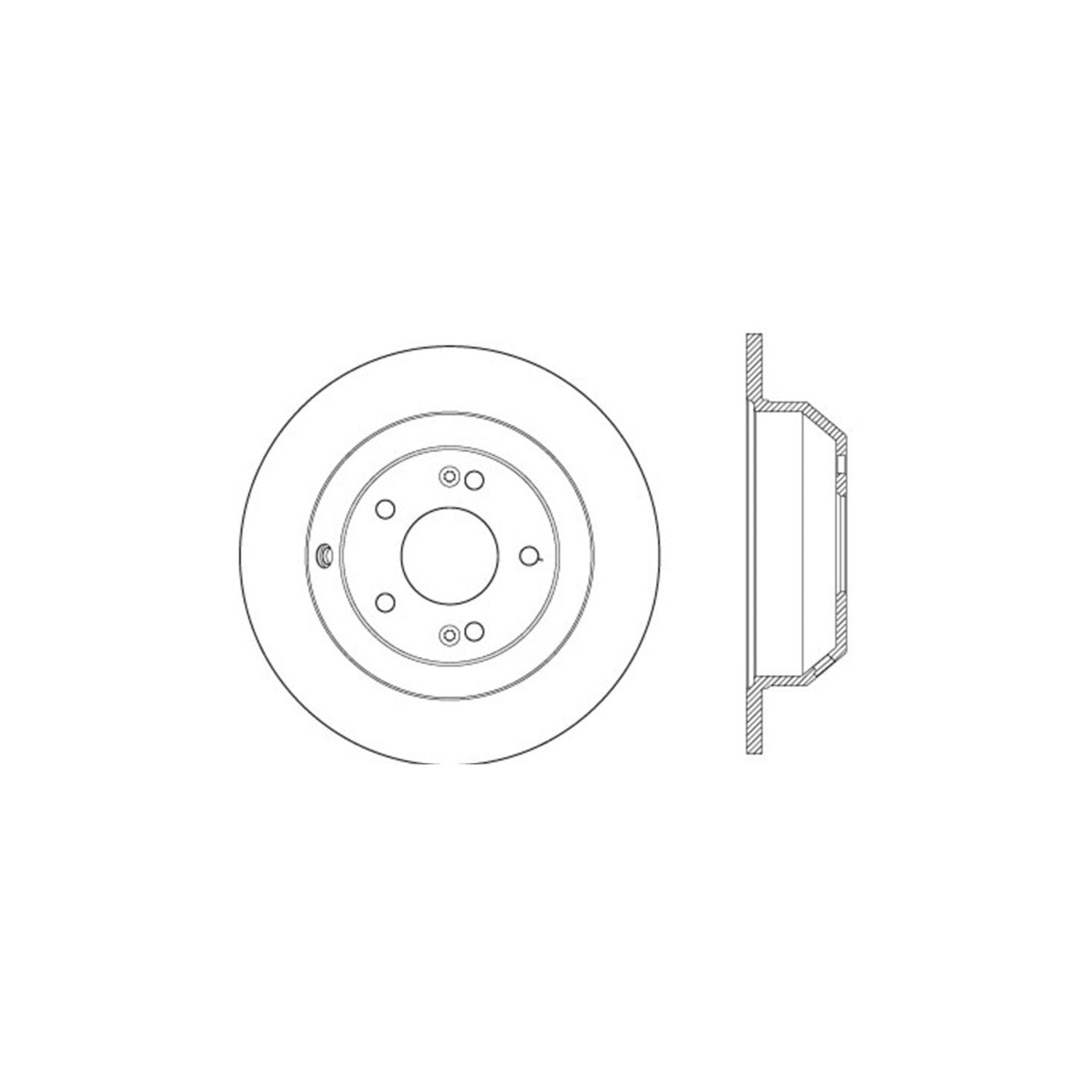 StopTech Sport Drilled/Slotted Brake Rotor; Rear Right