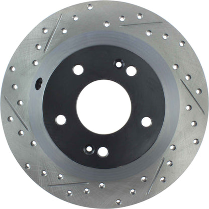 StopTech Sport Drilled/Slotted Brake Rotor; Rear Right