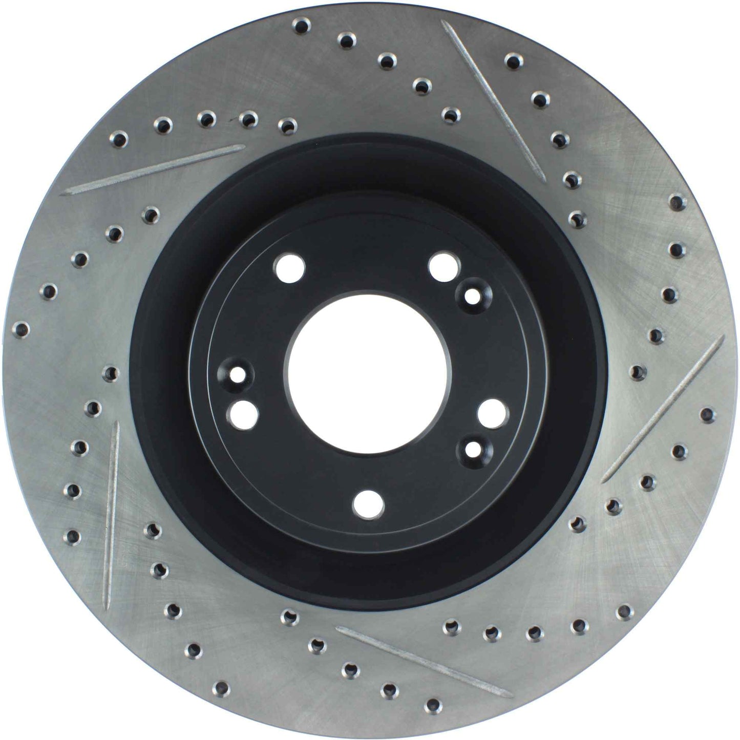 StopTech Sport Drilled/Slotted Brake Rotor; Front Left