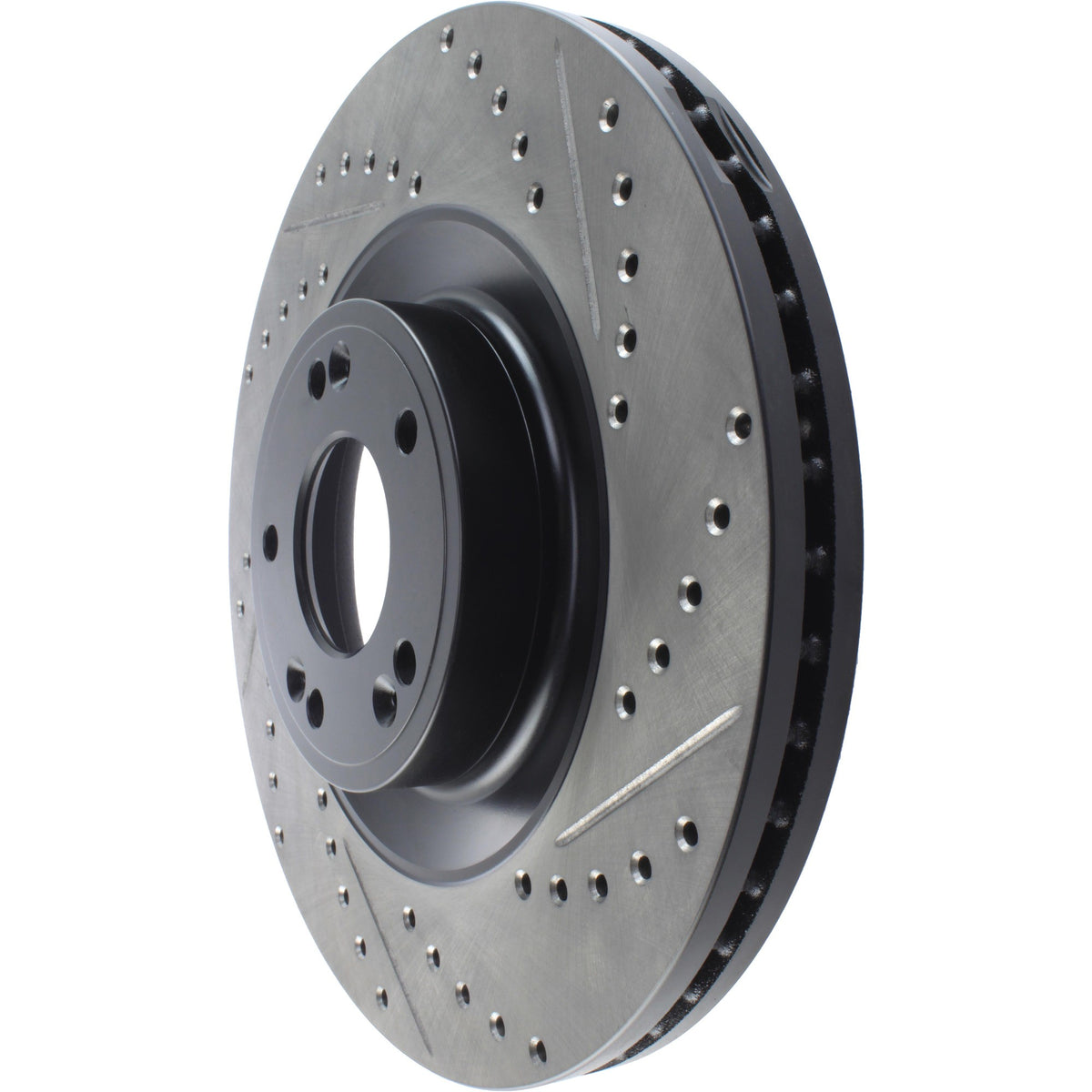 StopTech Sport Drilled/Slotted Brake Rotor; Front Left