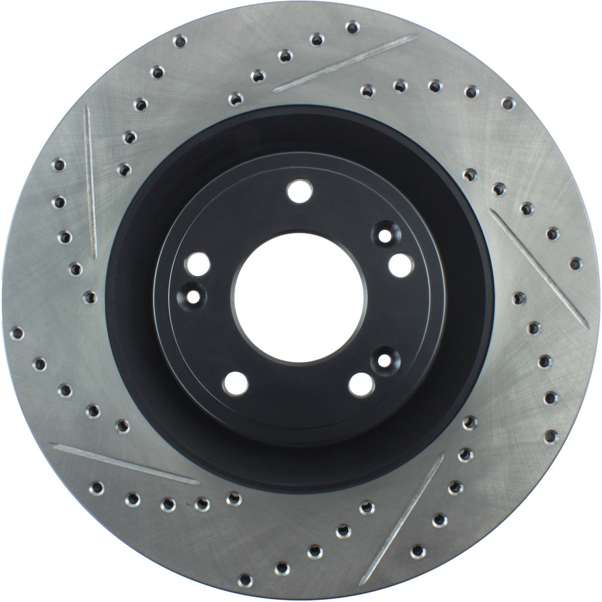 StopTech Sport Drilled/Slotted Brake Rotor; Front Right