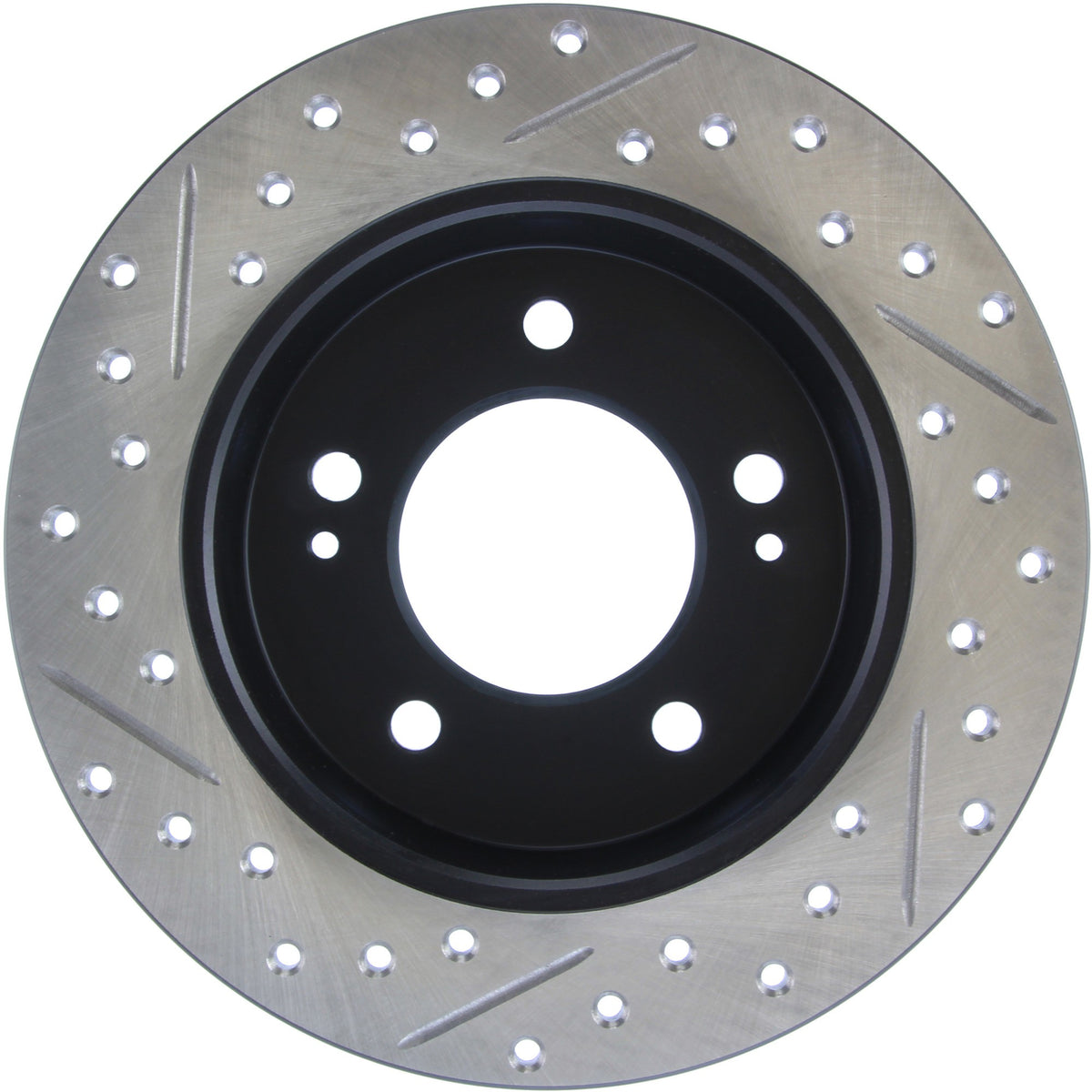 StopTech Sport Drilled/Slotted Brake Rotor; Rear Left