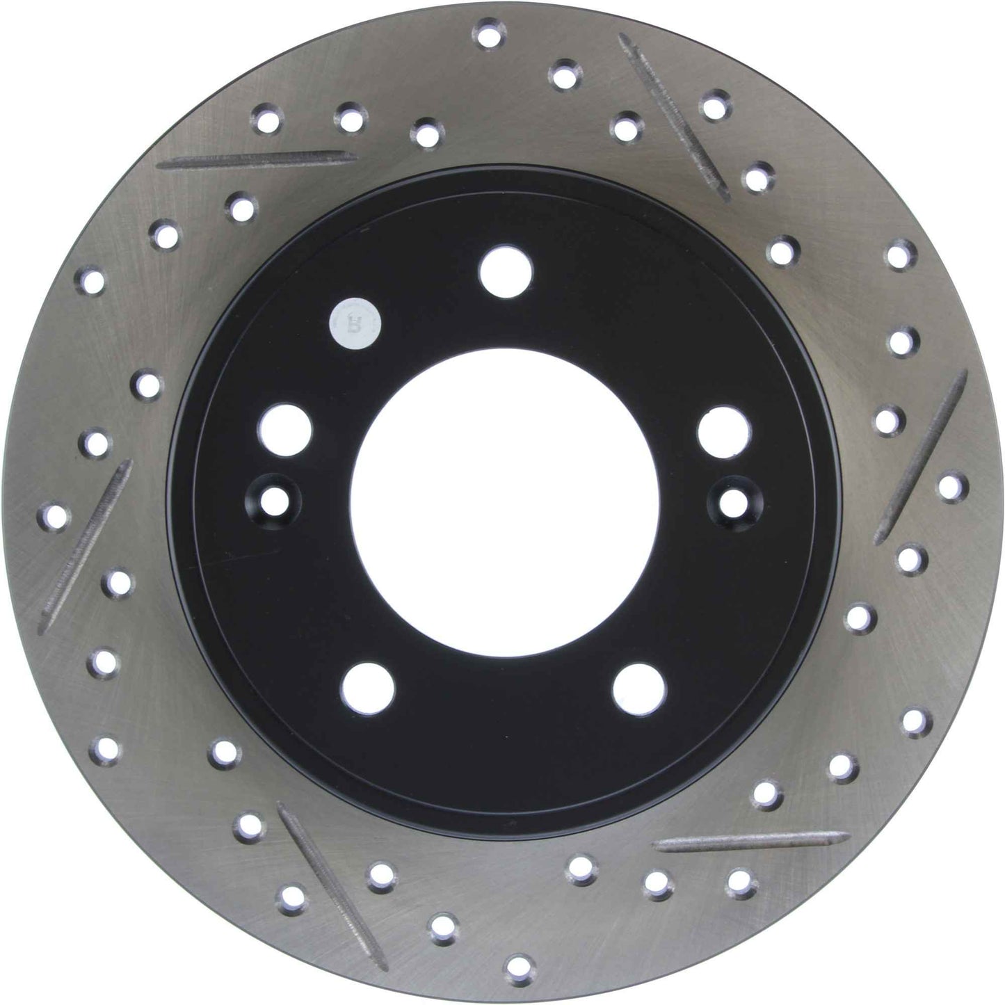 StopTech Sport Drilled/Slotted Brake Rotor; Rear Left