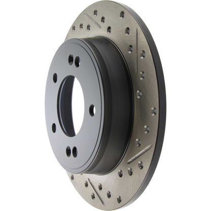 StopTech Sport Drilled/Slotted Brake Rotor; Rear Left