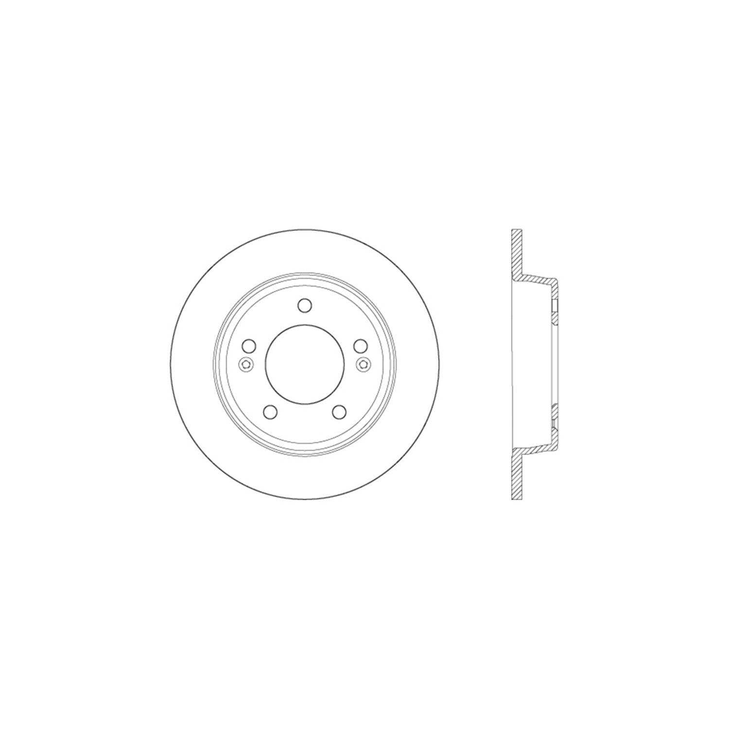 StopTech Sport Drilled/Slotted Brake Rotor; Rear Right