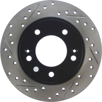 StopTech Sport Drilled/Slotted Brake Rotor; Rear Right