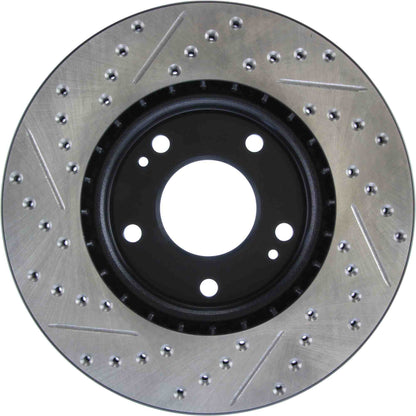 StopTech Sport Drilled/Slotted Brake Rotor; Front Left