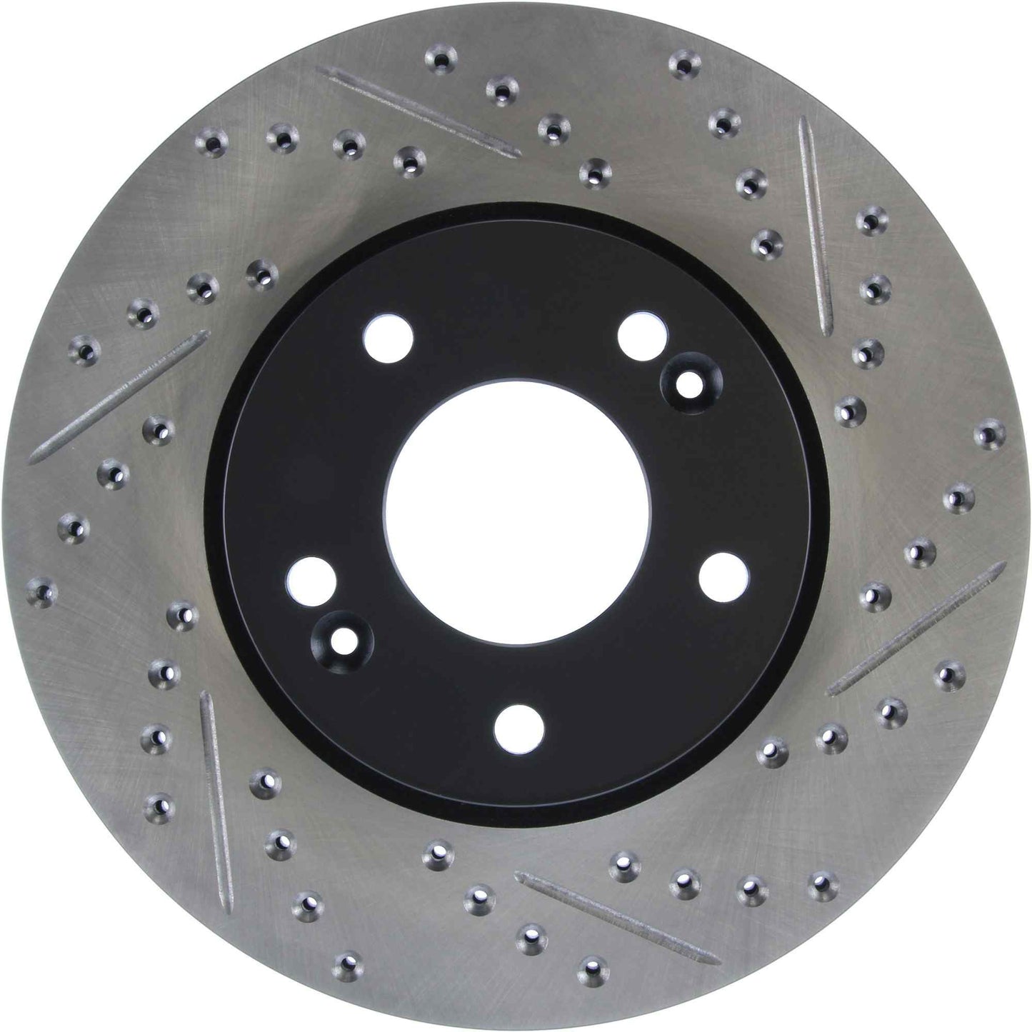 StopTech Sport Drilled/Slotted Brake Rotor; Front Left