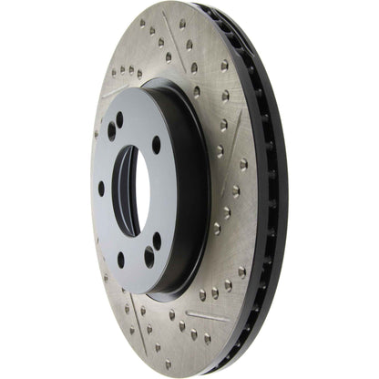 StopTech Sport Drilled/Slotted Brake Rotor; Front Left