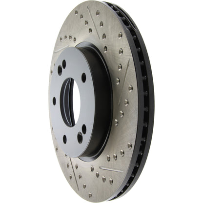 StopTech Sport Drilled/Slotted Brake Rotor; Front Left