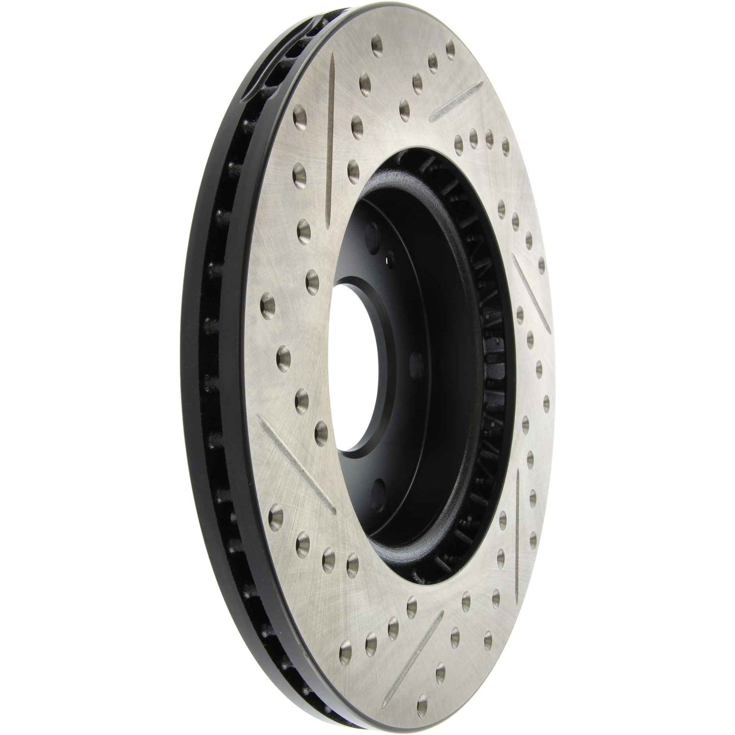StopTech Sport Drilled/Slotted Brake Rotor; Front Left