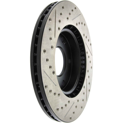 StopTech Sport Drilled/Slotted Brake Rotor; Front Left