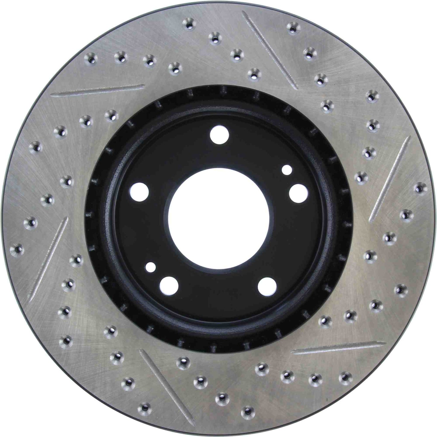StopTech Sport Drilled/Slotted Brake Rotor; Front Right