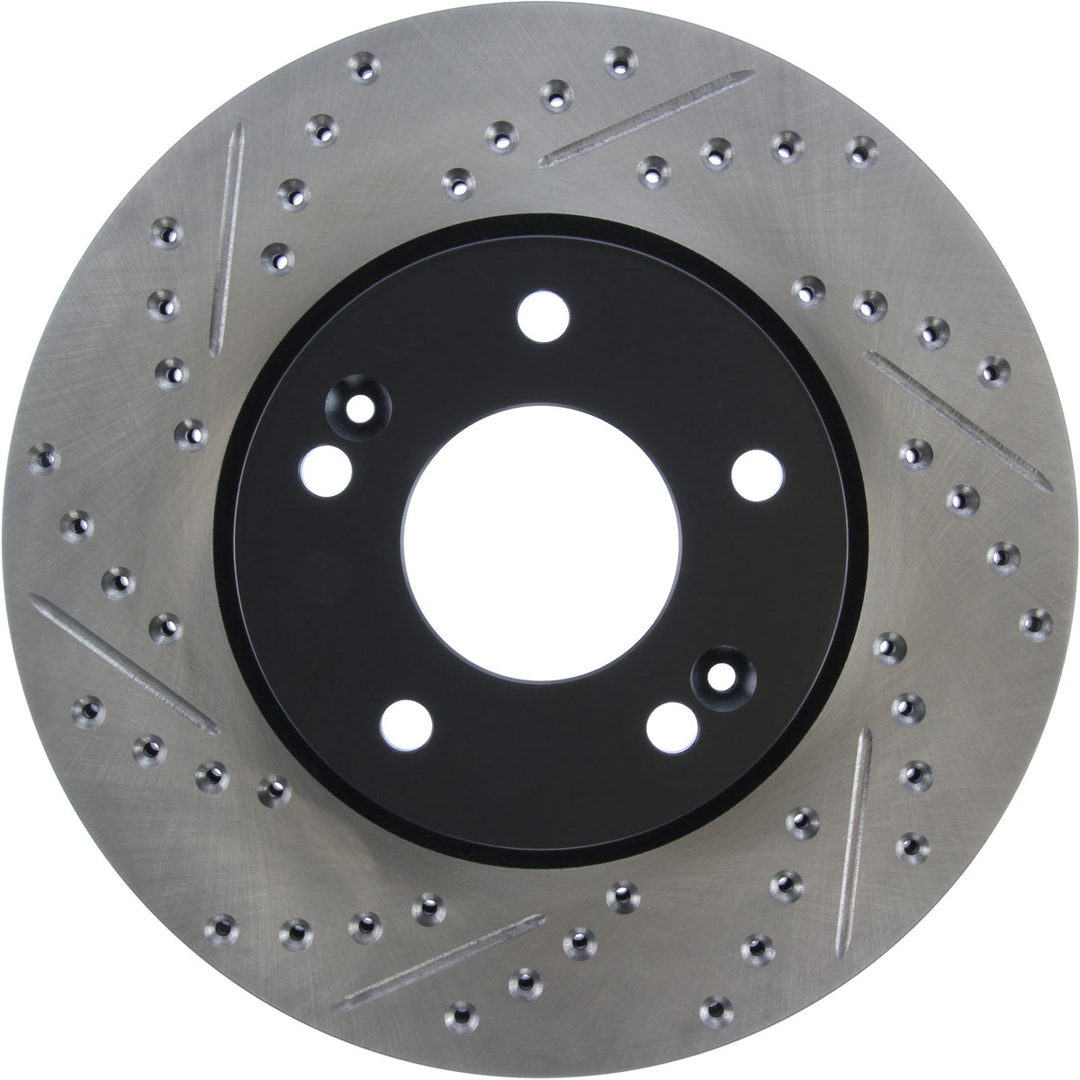 StopTech Sport Drilled/Slotted Brake Rotor; Front Right