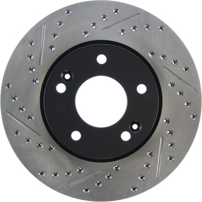 StopTech Sport Drilled/Slotted Brake Rotor; Front Right