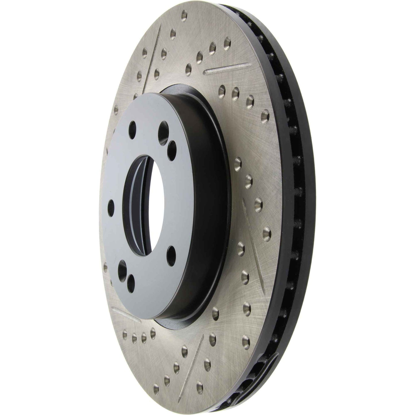 StopTech Sport Drilled/Slotted Brake Rotor; Front Right
