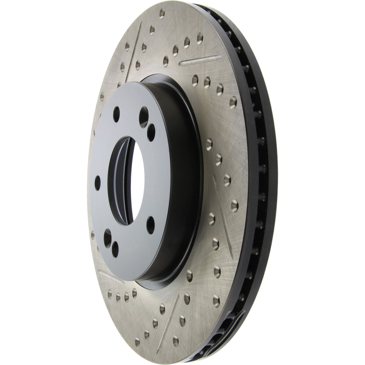 StopTech Sport Drilled/Slotted Brake Rotor; Front Right