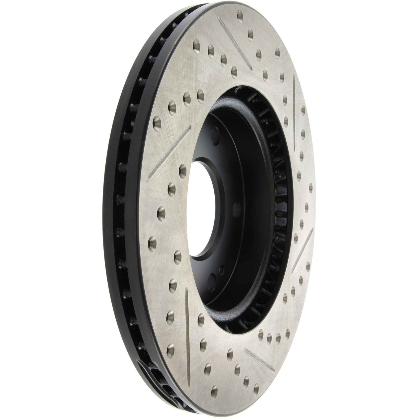 StopTech Sport Drilled/Slotted Brake Rotor; Front Right