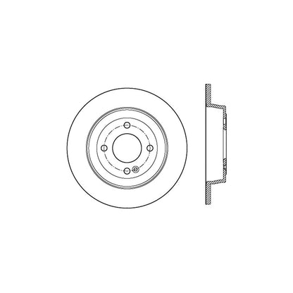 StopTech Sport Drilled/Slotted Brake Rotor; Rear Left