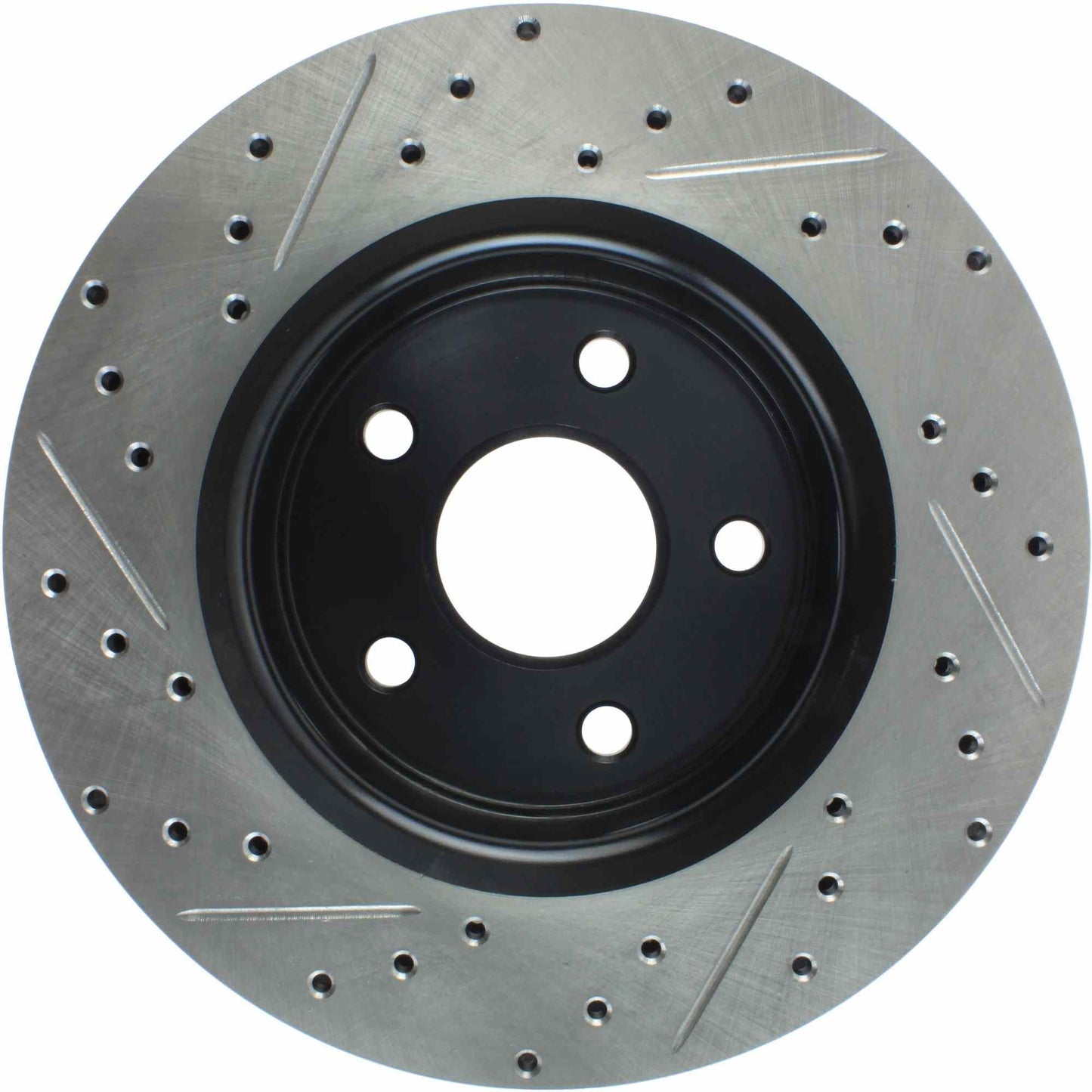 StopTech Sport Drilled/Slotted Brake Rotor; Front Left