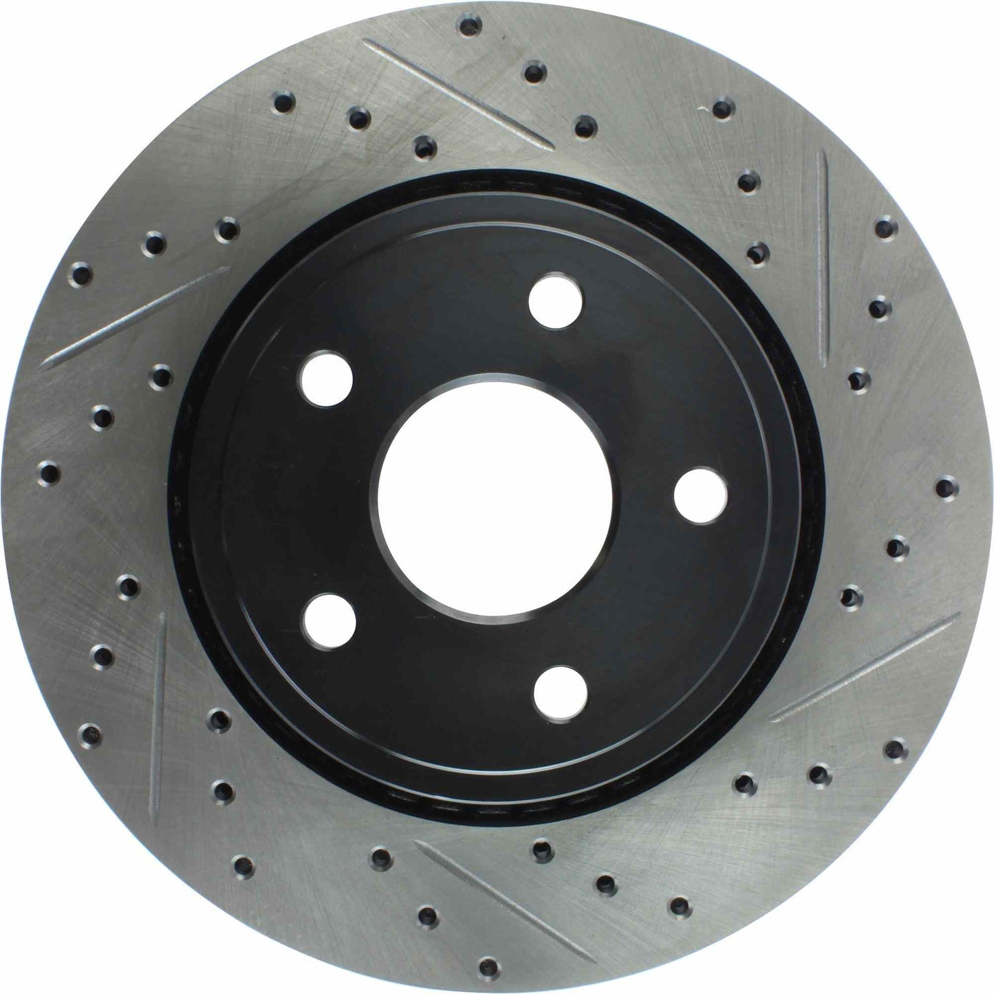 StopTech Sport Drilled/Slotted Brake Rotor; Front Left