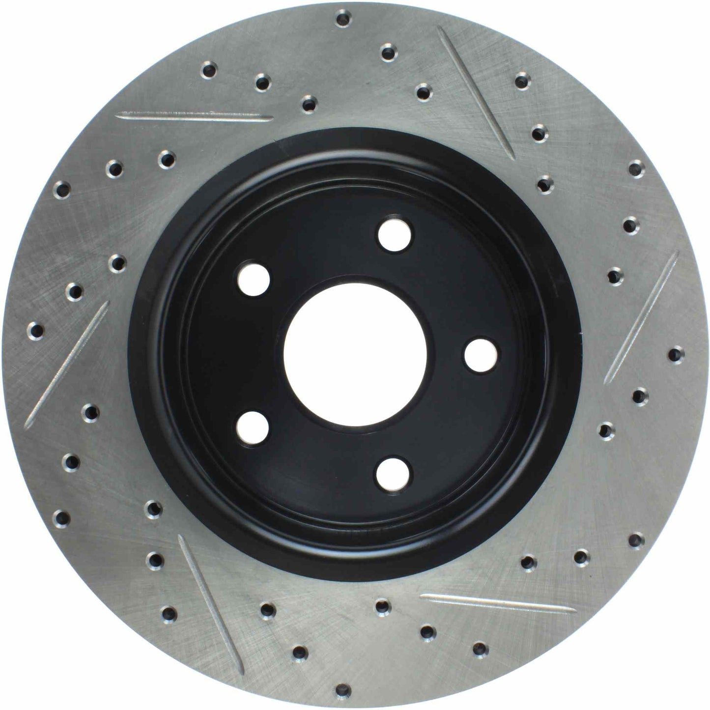 StopTech Sport Drilled/Slotted Brake Rotor; Front Right