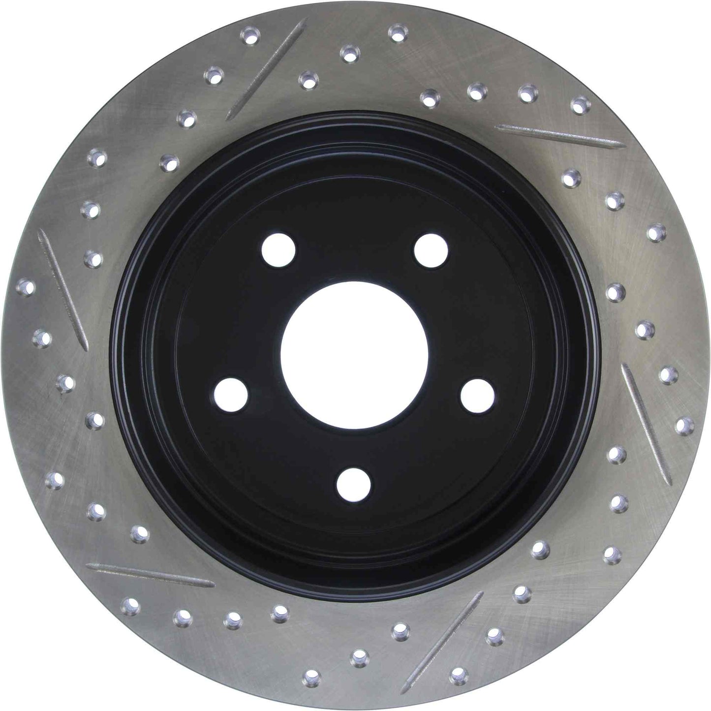 StopTech Sport Drilled/Slotted Brake Rotor; Rear Left